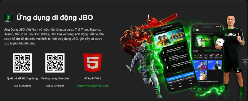 ứng dụng JBO